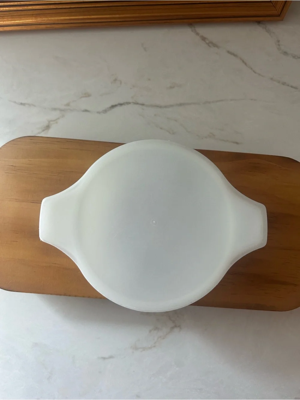 Vintage Dynaware Pyr-O-Rey Brown Daisy Milk Glass Casserole Dish w/ Lid